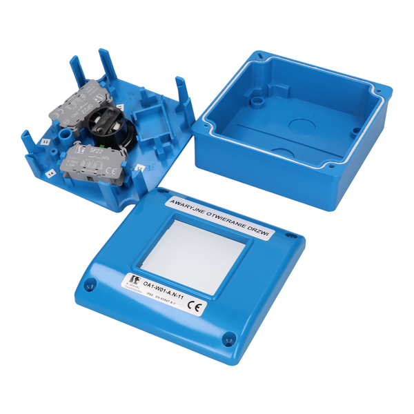 Ruční havarijní tlačítko OA1 (modrý) - Obrázek výrobku
